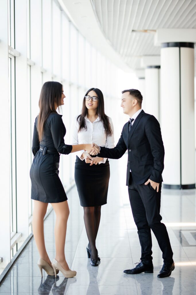3 people - handshake